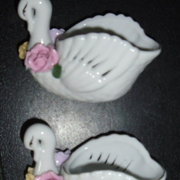 Vintage Rare Porcelain Ducks Swans Figurine Set